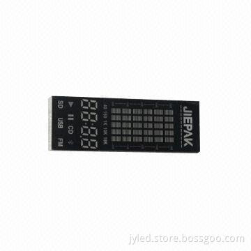 7 Segment LED Display for Speaker, White Color Text Display, Sized 75.0 x 26.0mm